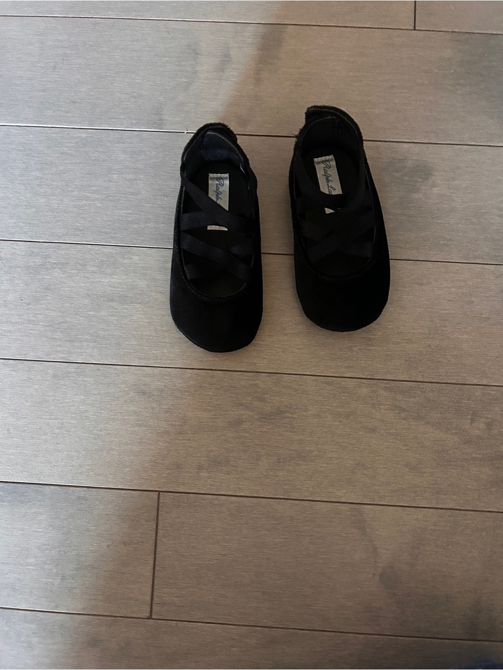 Ralph Lauren Black Baby Walker Ballet Flats